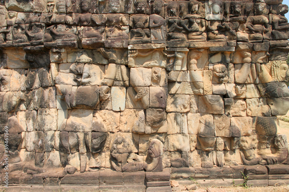 Terrace of the elephants, Angkor Thom