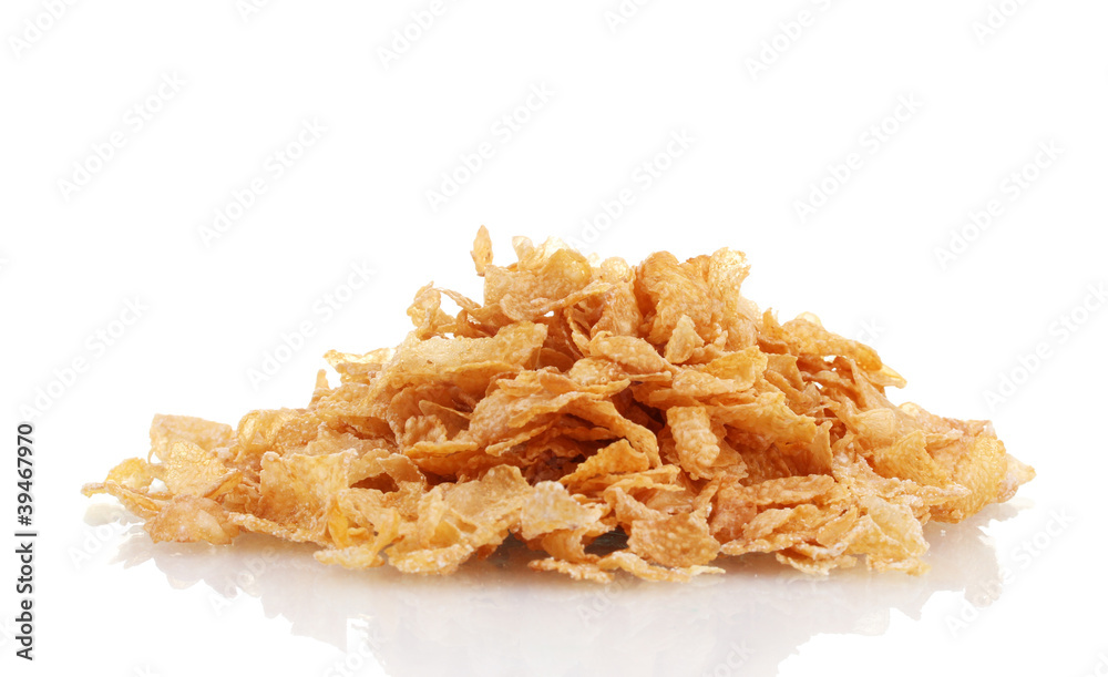 Fototapeta premium tasty cornflakes isolated on white