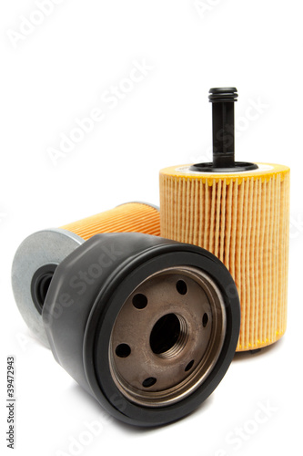 Filters for car isolated on a white background photo