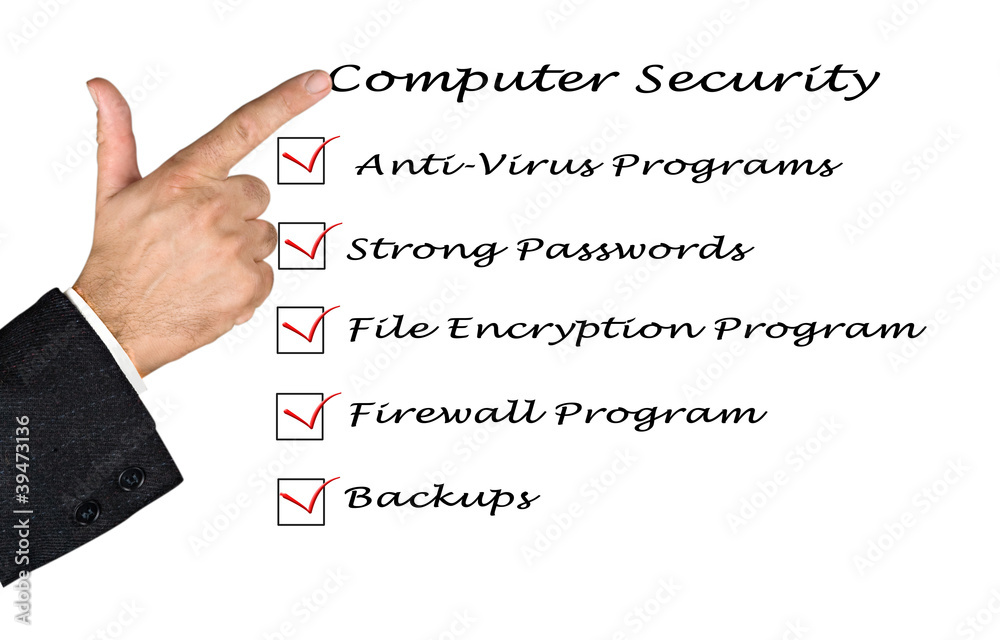Checklist for computer security Checklist for computer security