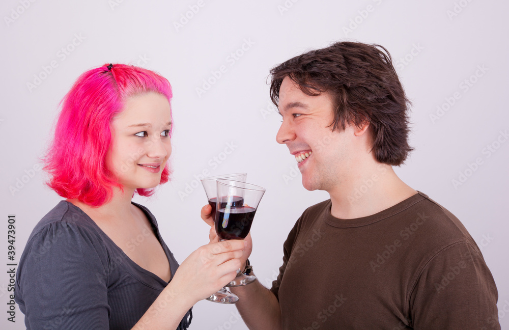 Wein trinken