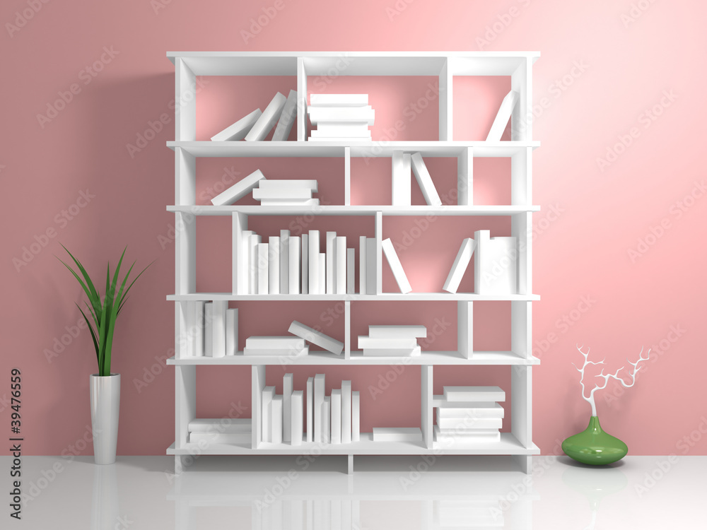 White shelves White shelves