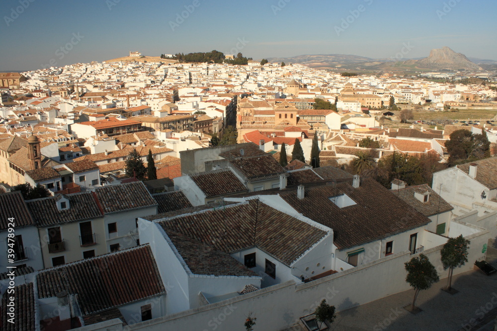 view of Antequera from Alcazaba