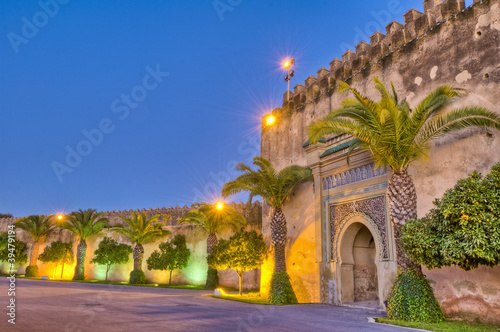 Imperial City door at Meknes, Morocco