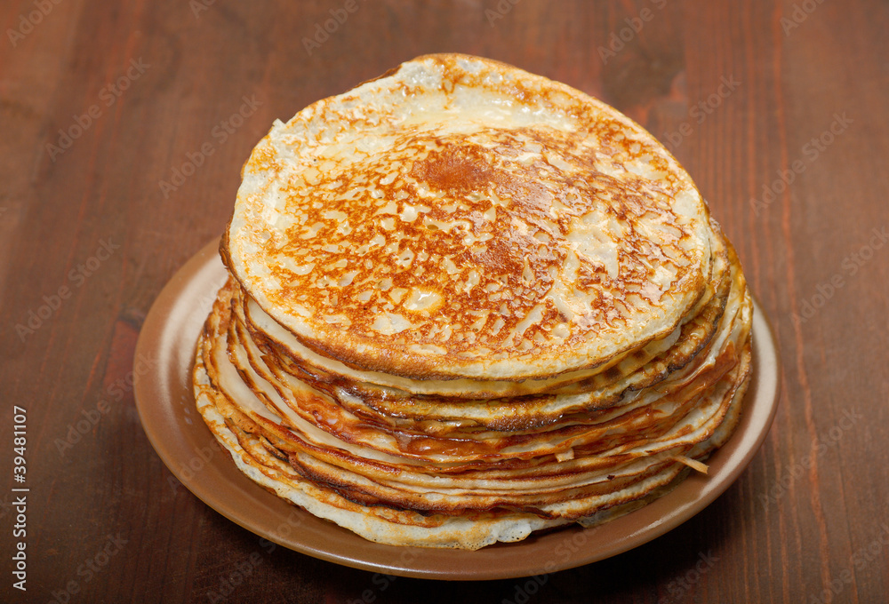 stack of pancakes - russian traditional food stack of pancakes - russian traditional food