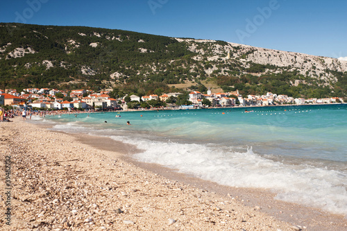 the beach in Baska - Croatia
