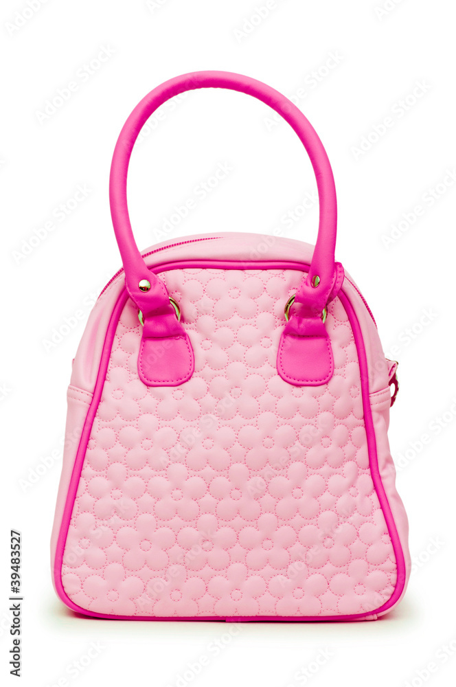 Woman accessory - stylish bag on white Woman accessory - stylish bag on white
