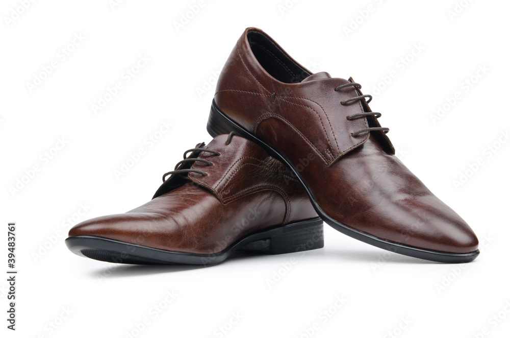 Male shoes in fashion concept