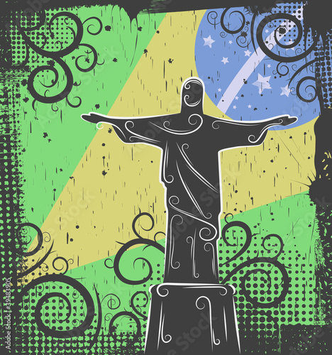 Statue of Christ the Redeemer background