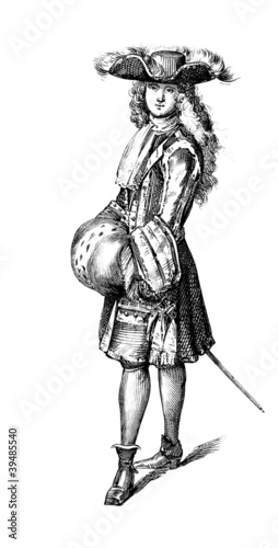 Quadro su tela Men Fashion17th - c