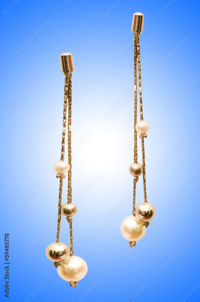 Beauty fashion concept with earrings Beauty fashion concept with earrings