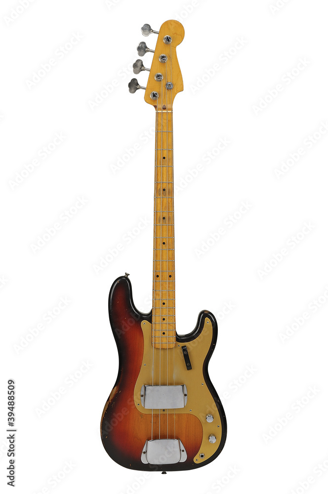 Obraz premium Vintage Bass Guitar