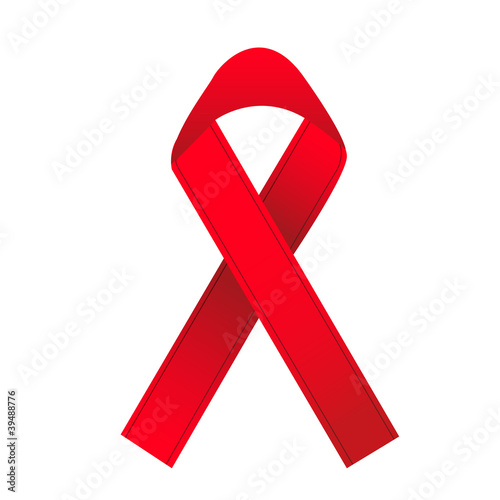 aids schleife vektor illustration