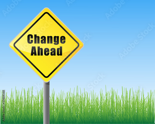 Road sign change ahead