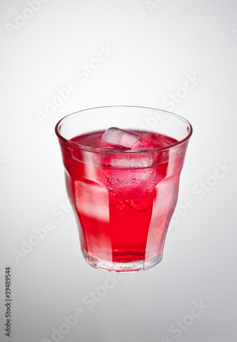 red cranberry drink