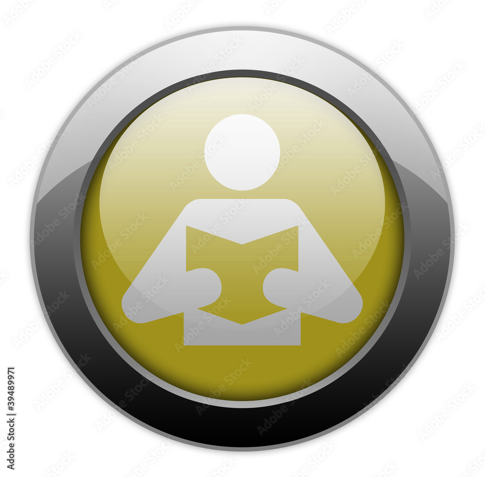Yellow Metallic Orb Button Yellow Metallic Orb Button
