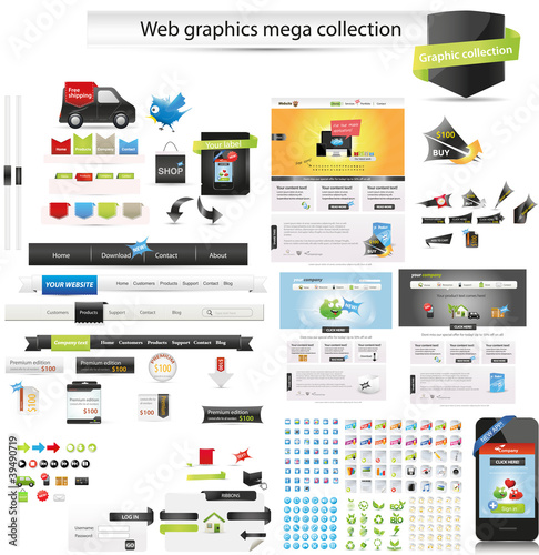Web graphics mega collection - startup graphics