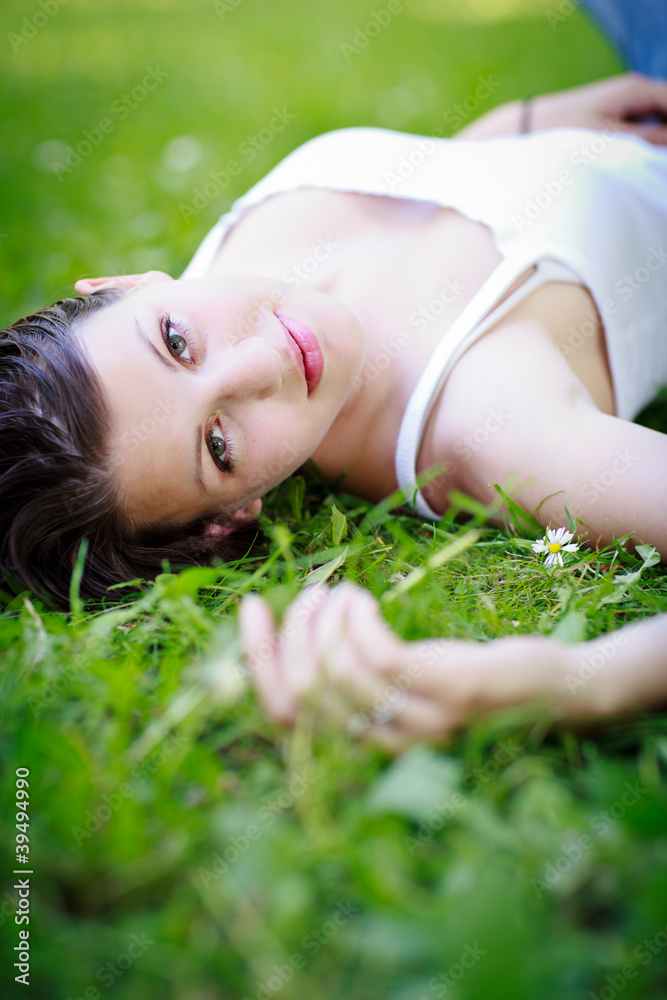 Close-up portrait of an attractive young woman outdoors Close-up portrait of an attractive young woman outdoors