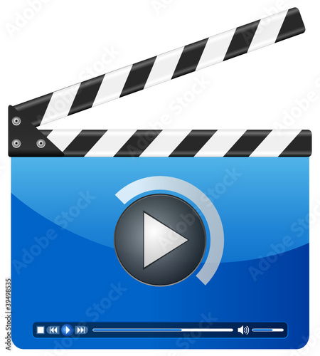 media player clapper board