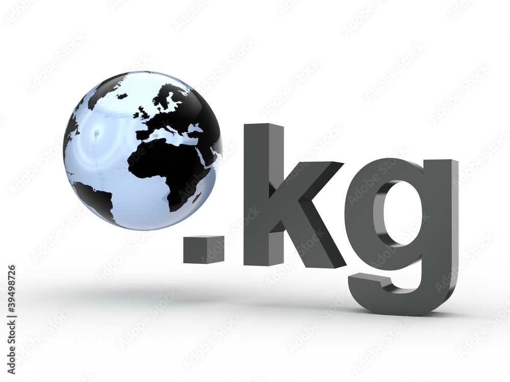 3D Domain kg mit Weltkugel