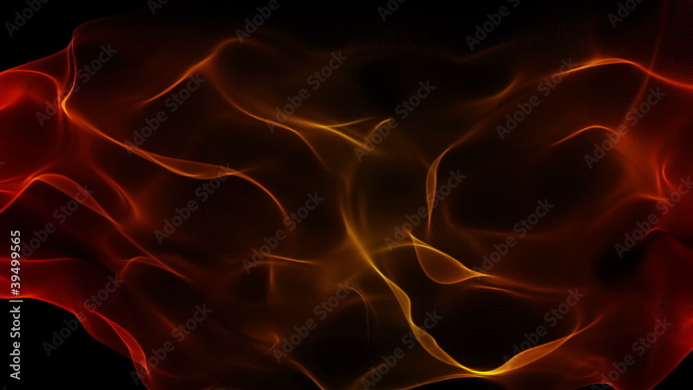 futuristic video animation with moving particle object