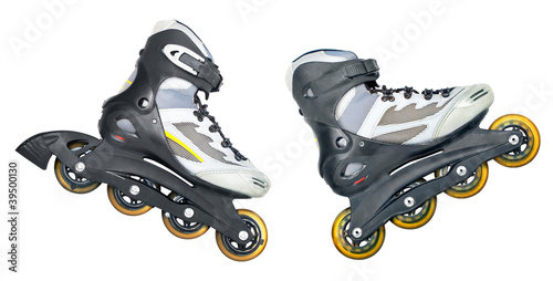 Obraz na płótnie roller skates isolated on white