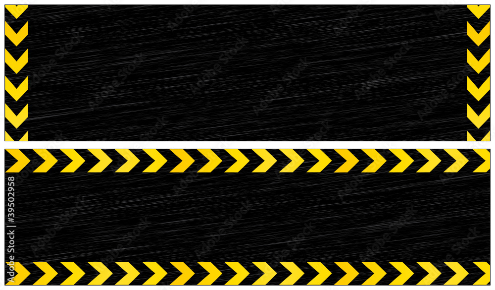Work in progress. Construction banners.