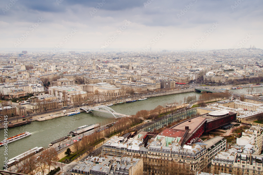 Aerial view of Paris Aerial view of Paris