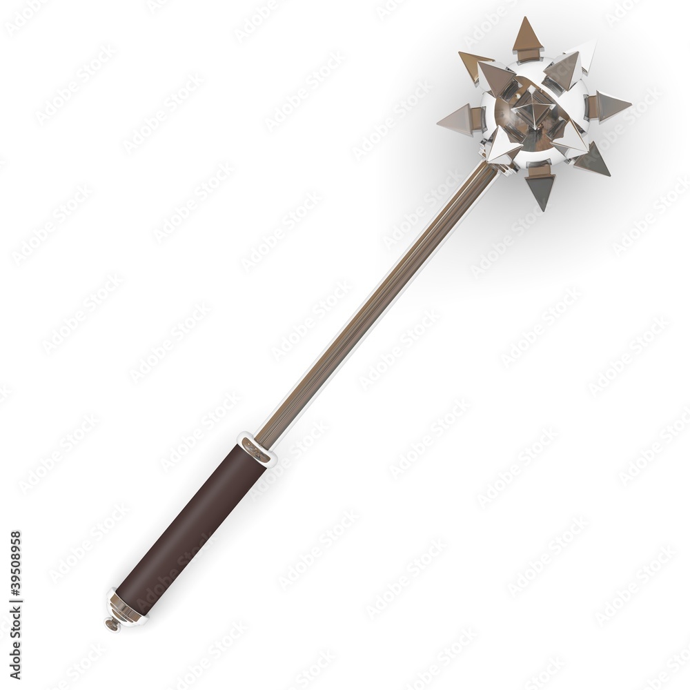 Naklejka premium 3d render of mace weapon