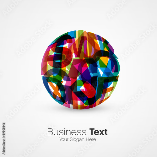 logo business alaphabet sphérique