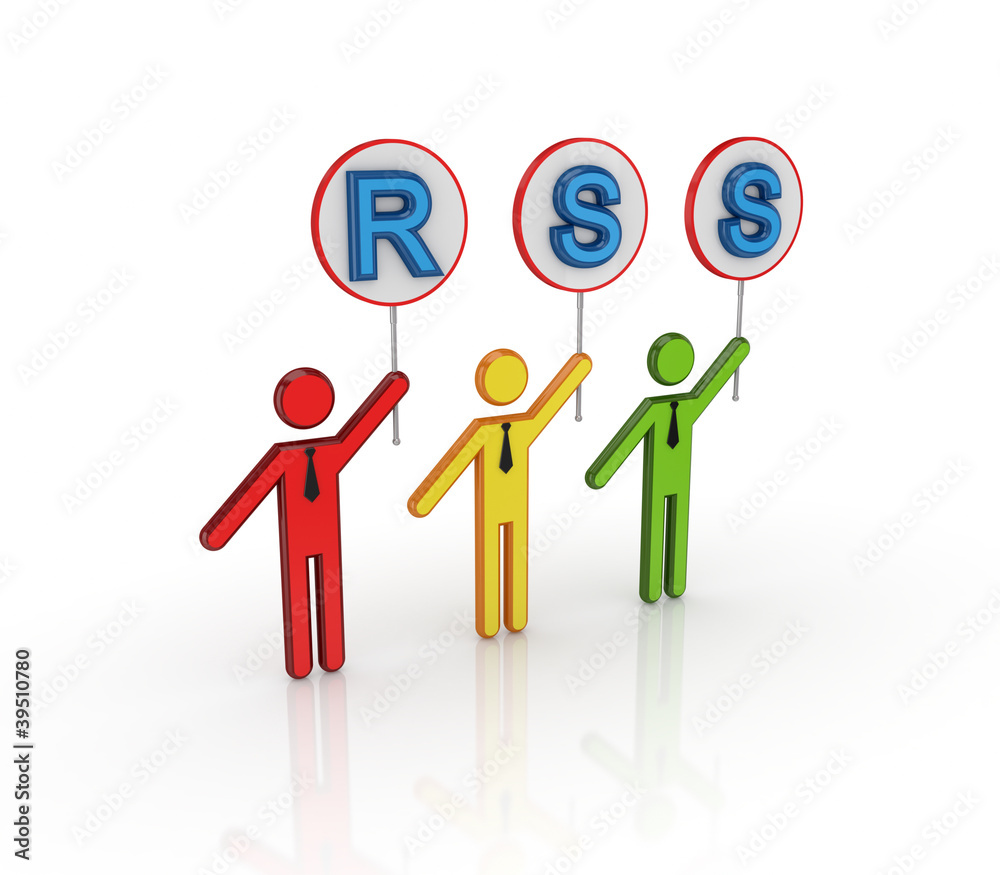 RSS concept. RSS concept.
