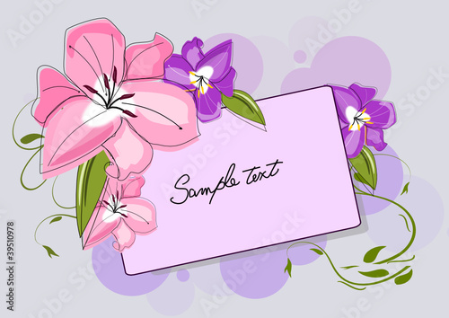 Einladung Floral