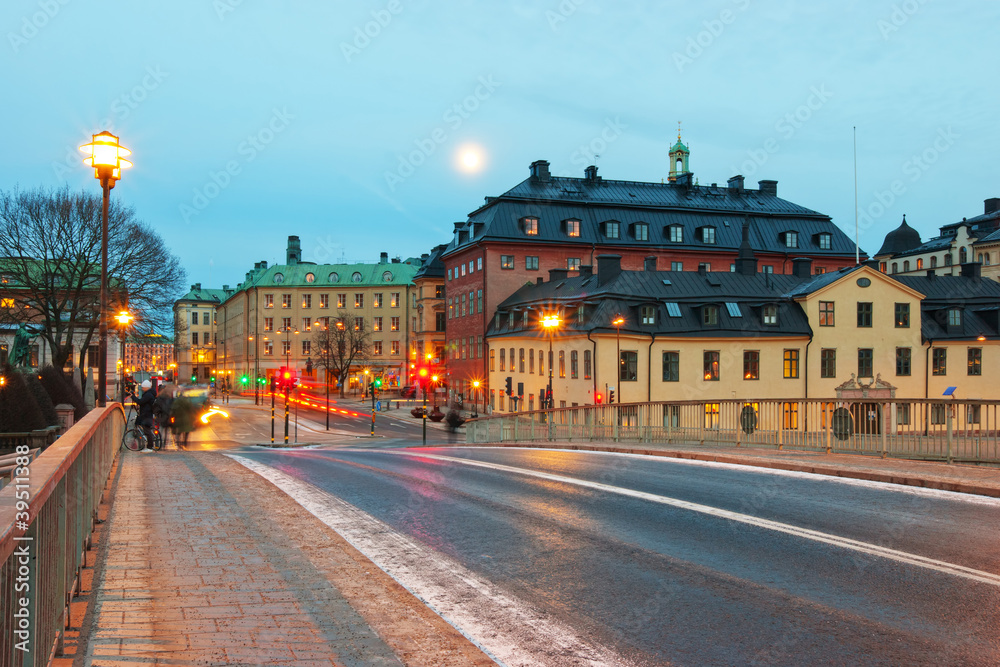 Stockholm at dusk