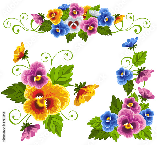 Fototapeta Naklejka Na Ścianę i Meble -  Pansy