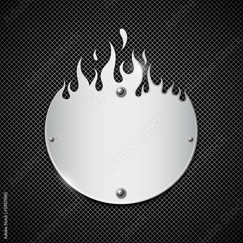 fire stainless still on stainless steel grille