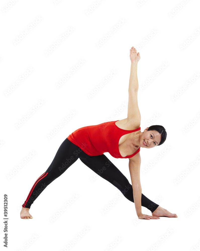 Frau, Gymnastik, Dehnübung 7