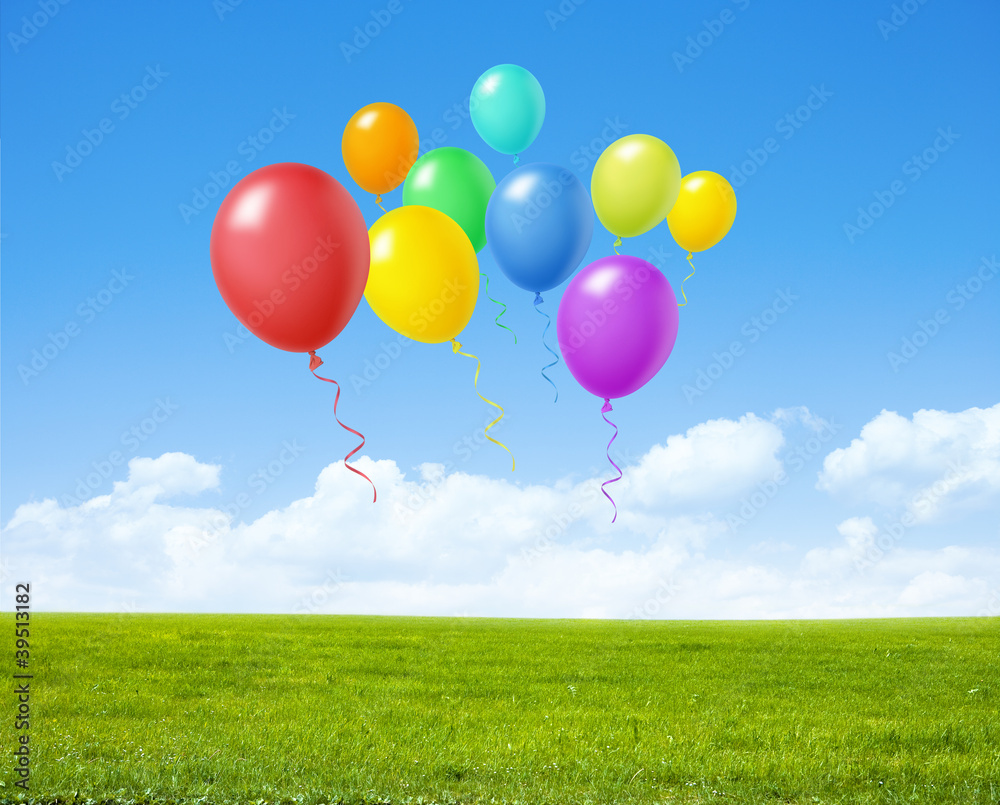 Naklejka premium Bunte Luftballons