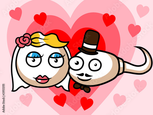 Sperm and egg wedding