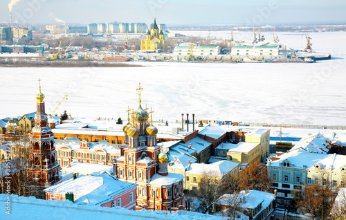 Cathedral Nevsky and Stroganov Church Nizhny Novgorod Russia