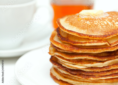 golden buttermilk pancakes