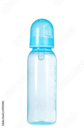 Isolated Blue baby bottle