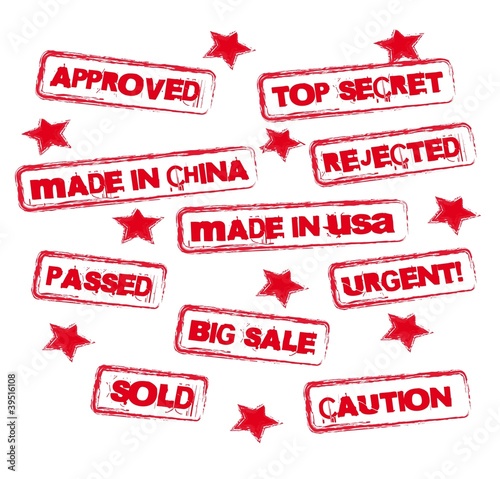 red stamps