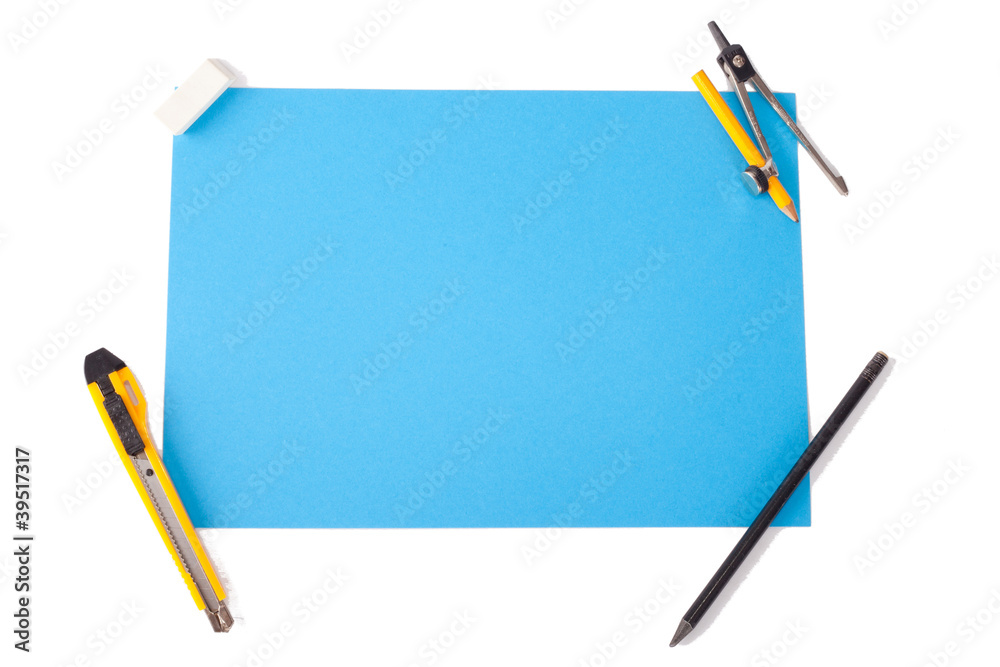 empty blue paper background empty blue paper background