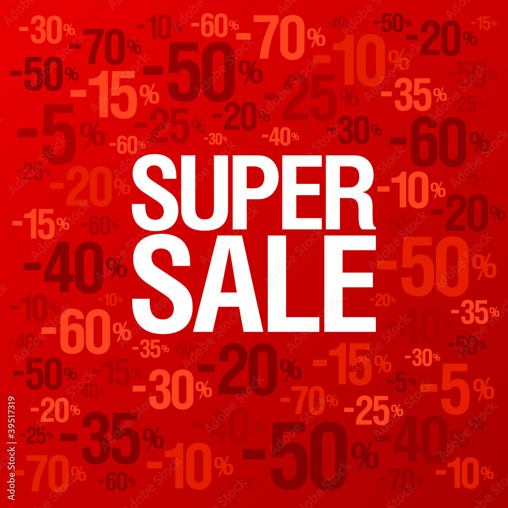 Super sale background with percent discount pattern Super sale background with percent discount pattern