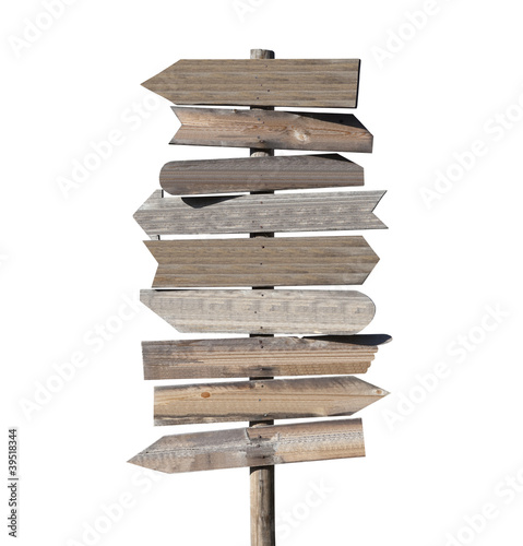 Big Blank Wood Arrow Sign