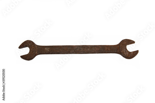 old rusty spanner