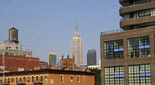 View from High Line Park, Manhattan, New York, USA photo