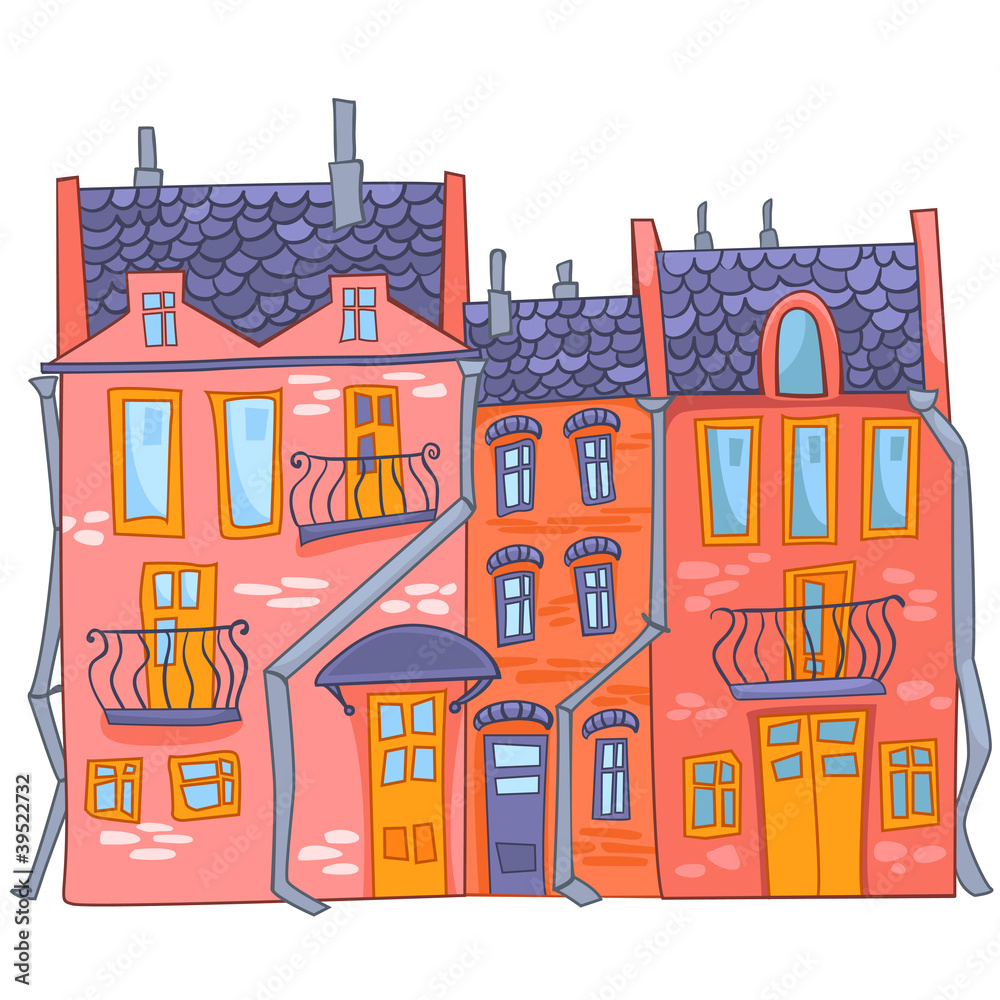 Obraz premium Cartoon House