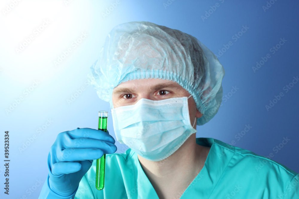 scientist working in chemistry laboratory.