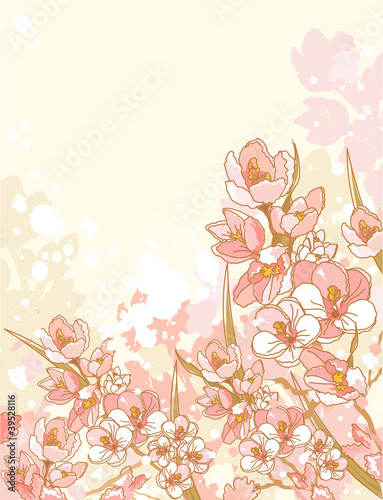 Spring flowers design